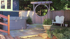 Patio with spa in Westchester County, NY